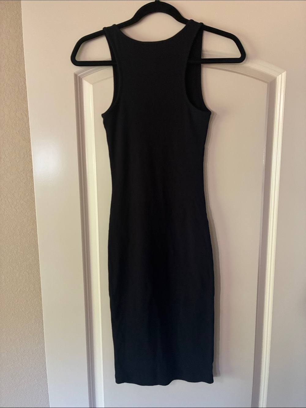 Forever 21 Black Ribbed Tank Midi Dress - Picture 2 of 5